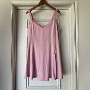 Blogilates Women’s Size 1X Light Pink Activewear One Piece Dress Built In Shorts